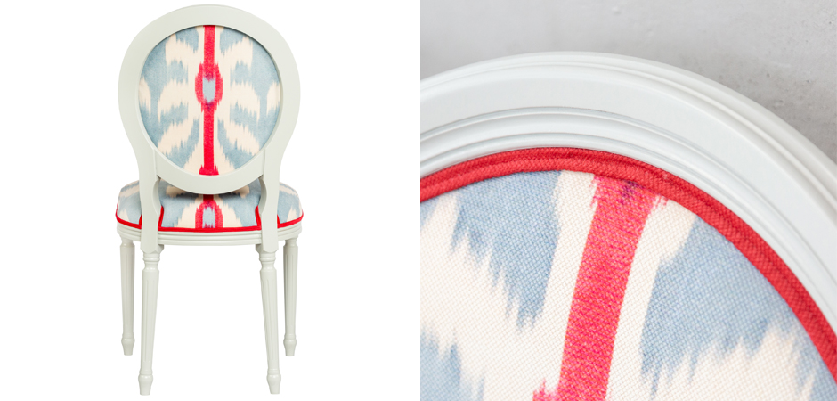 Стул Ikat Pattern с белым основанием Стул Ikat Pattern с белым основанием - Loft-Concept в Грозном
