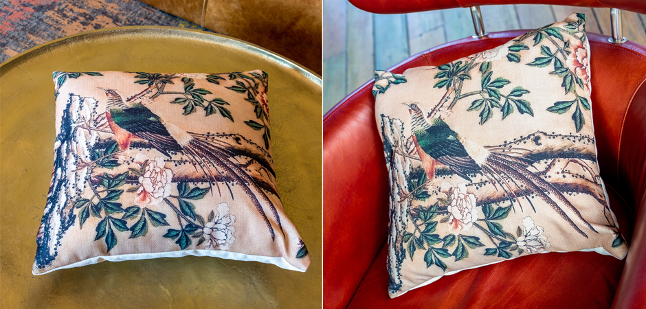 Декоративная подушка Beige and Green Chinoiserie 3 Декоративная подушка Beige and Green Chinoiserie 3 - Loft-Concept в Грозном