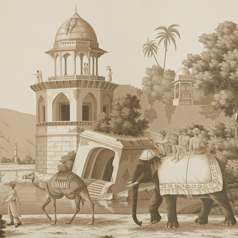 Обои ручная роспись Early Views of India Sepia on scenic paper Обои ручная роспись Early Views of India Sepia on scenic paper в Грозном | Loft Concept