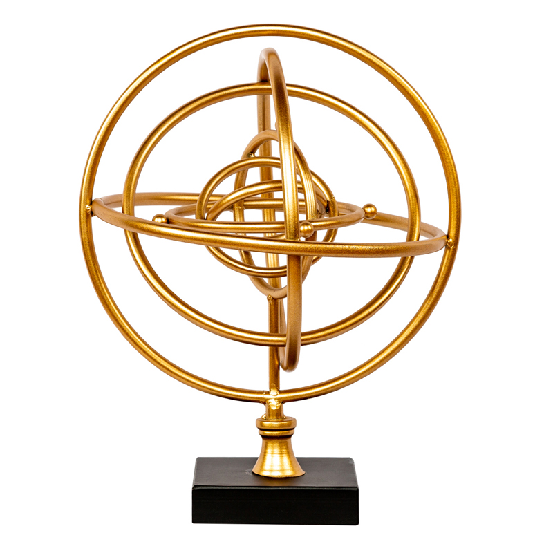 Статуэтка Sphere Sundial gold Черный Золотой Статуэтка Sphere Sundial gold Черный Золотой в Грозном | Loft Concept