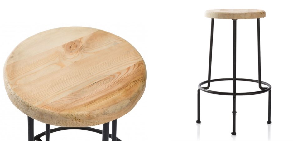 Барный стул Industrial Iron Linden Bar Stool Барный стул Industrial Iron Linden Bar Stool - Loft-Concept в Грозном