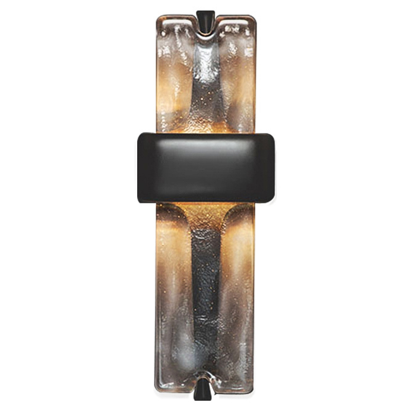 Настенный светодиодный светильник Rhyme Wall Lamp Черный Прозрачное Стекло Настенный светодиодный светильник Rhyme Wall Lamp Черный Прозрачное Стекло в Грозном | Loft Concept