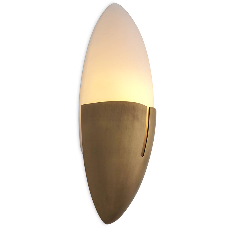 Бра Eichholtz Wall Lamp Bernina Белый Латунь Бра Eichholtz Wall Lamp Bernina Белый Латунь в Грозном | Loft Concept