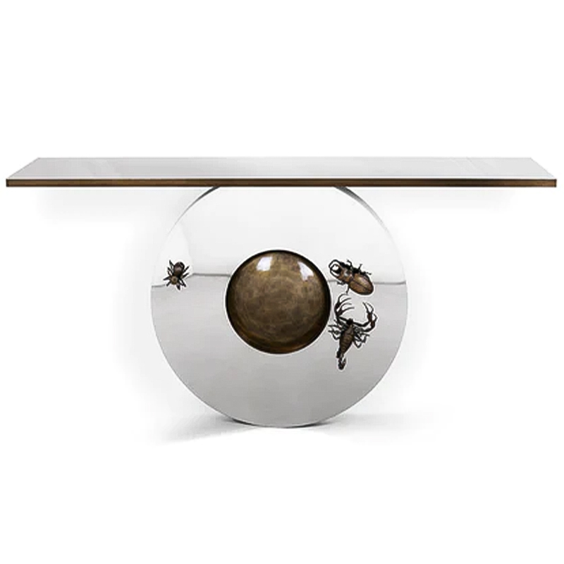 Консоль Metamorphosis Console Латунь Зеркало Консоль Metamorphosis Console Латунь Зеркало в Грозном | Loft Concept