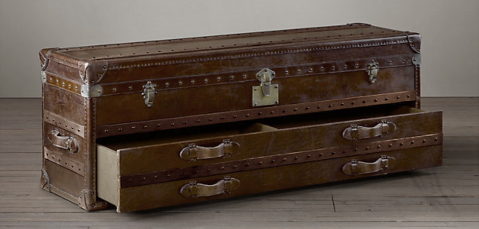 Restoration Hardware Mayfair Steamer Trunk Low Chest Restoration Hardware Mayfair Steamer Trunk Low Chest - Loft-Concept в Грозном