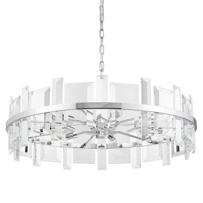 Люстра Harlow Crystal Round Chandelier chrome 7 Хром Люстра Harlow Crystal Round Chandelier chrome 7 Хром в Грозном | Loft Concept