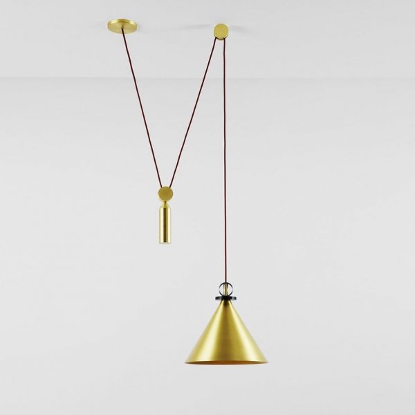 Подвесной светильник Shape up Pendant Cone Brass Латунь Подвесной светильник Shape up Pendant Cone Brass Латунь в Грозном | Loft Concept