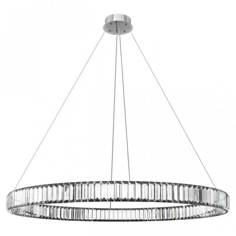 Люстра Crystal Ring Silver диаметр 100 Серебряный Прозрачное Стекло в Грозном | Loft Concept 