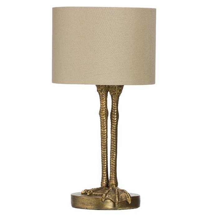 Настольная лампа Duck Feet Lamp Латунь Античная полированная Белый Настольная лампа Duck Feet Lamp Латунь Античная полированная Белый в Грозном | Loft Concept