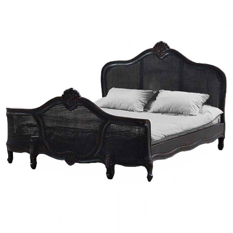Кровать Wicker Bed Черный Кровать Wicker Bed Черный в Грозном | Loft Concept