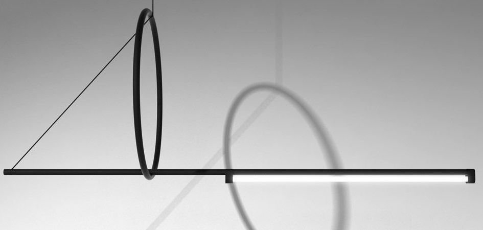 Люстра Suspension Cercle Et Trait – Graphite Satine - Loft-Concept в Грозном