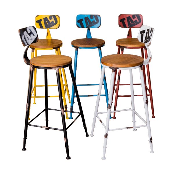 Барный стул Craft Bar Stool Желтый Красный Синий Черный Барный стул Craft Bar Stool Желтый Красный Синий Черный в Грозном | Loft Concept