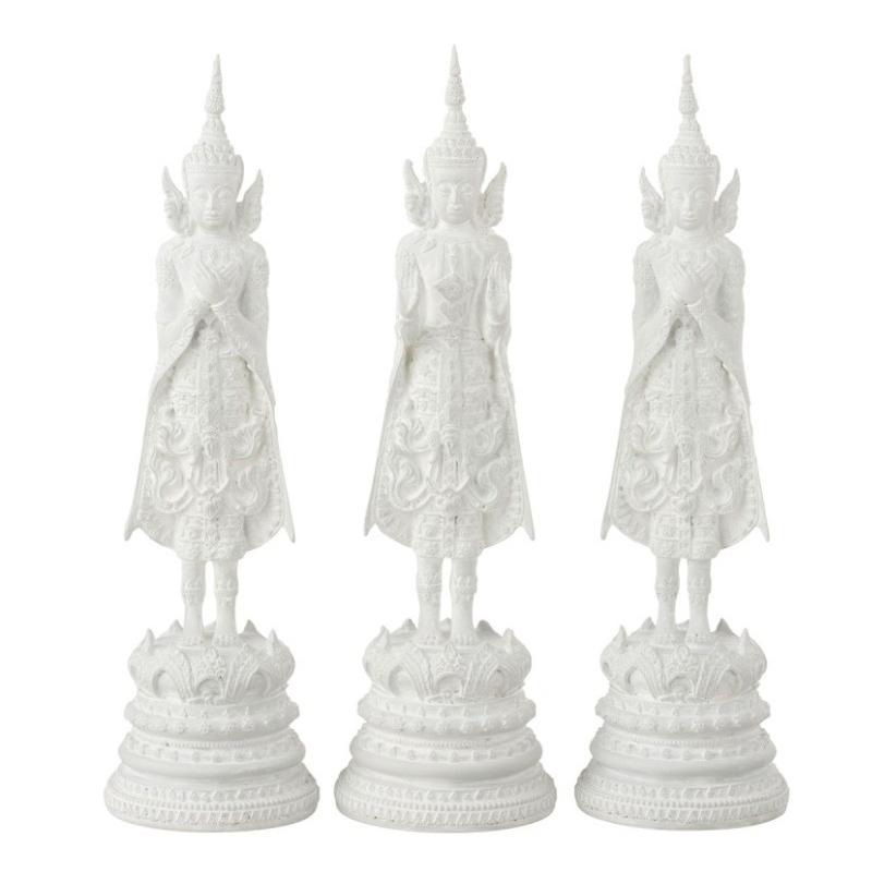 Статуэтка Buddha 3x Белый Статуэтка Buddha 3x Белый в Грозном | Loft Concept
