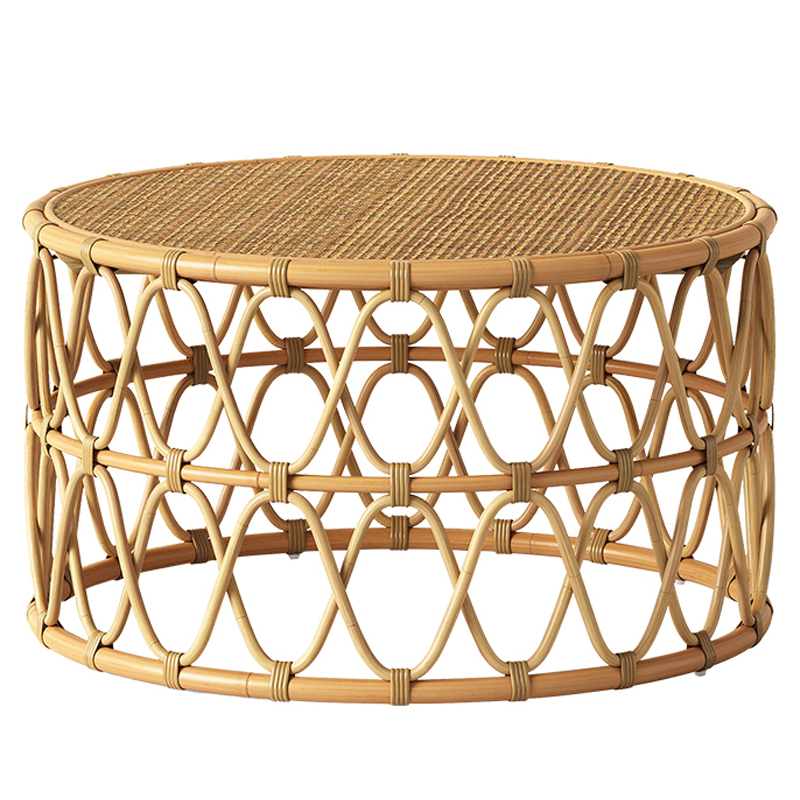Кофейный стол Lotta Wicker Coffee Table Древесина Кофейный стол Lotta Wicker Coffee Table Древесина в Грозном | Loft Concept