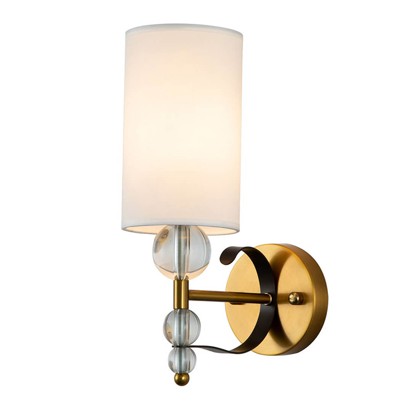 Бра Annelies Wall Lamp Золотой Черный Белый Бра Annelies Wall Lamp Золотой Черный Белый в Грозном | Loft Concept