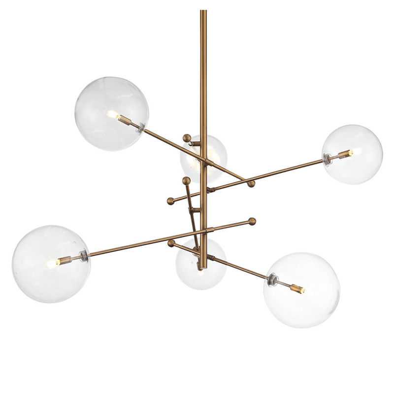 Люстра Gallotti & Radice Brass 6 Латунь Люстра Gallotti & Radice Brass 6 Латунь в Грозном | Loft Concept