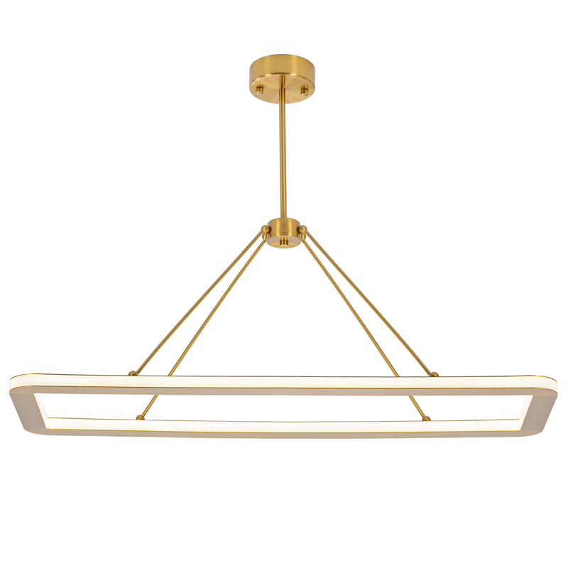 Подвесной светильник HALO RECTANGLE PENDANT Золотой Подвесной светильник HALO RECTANGLE PENDANT Золотой в Грозном | Loft Concept