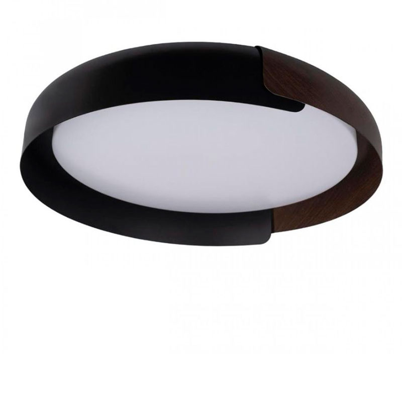 Светильник потолочный круглый Assol cup Black Wood диаметр 46 Черный матовый Коричневый Светильник потолочный круглый Assol cup Black Wood диаметр 46 Черный матовый Коричневый в Грозном | Loft Concept