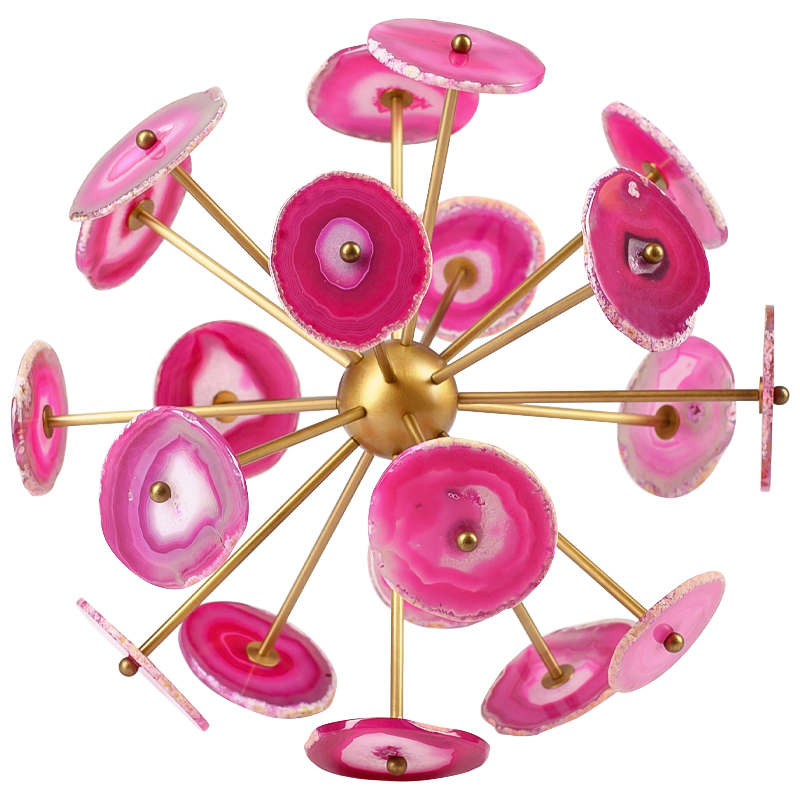Декоративная статуэтка Agate Statuette Pink Розовый Золотой Декоративная статуэтка Agate Statuette Pink Розовый Золотой в Грозном | Loft Concept