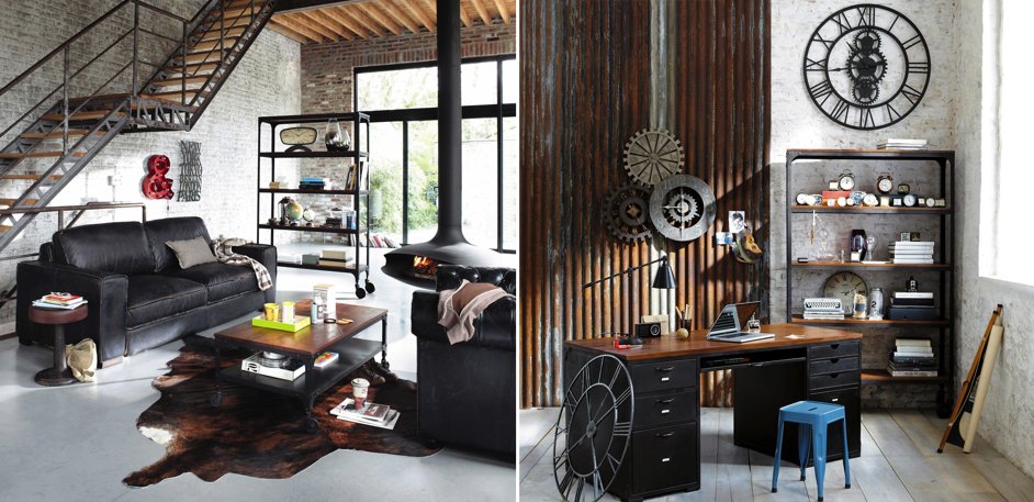 Стеллаж Industrial Bar Oak Stella Стеллаж Industrial Bar Oak Stella - Loft-Concept в Грозном