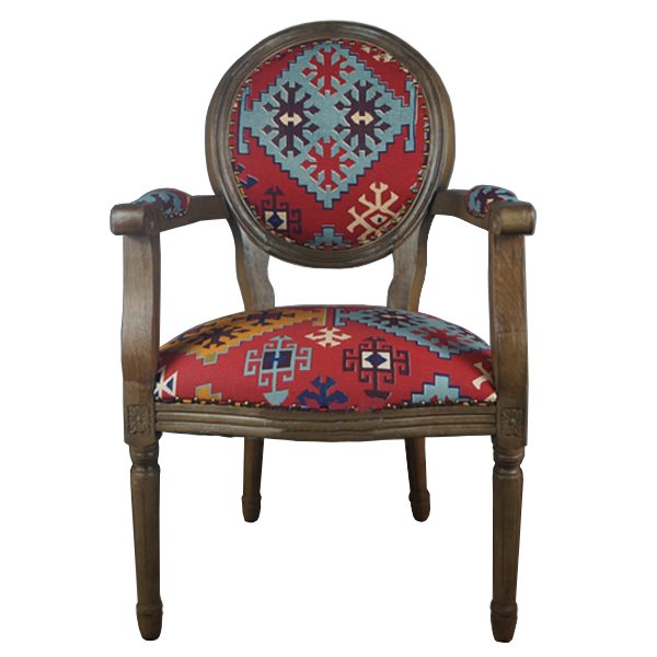 Кресло Gustavian Armchair Kelim Pattern Кресло Gustavian Armchair Kelim Pattern в Грозном | Loft Concept