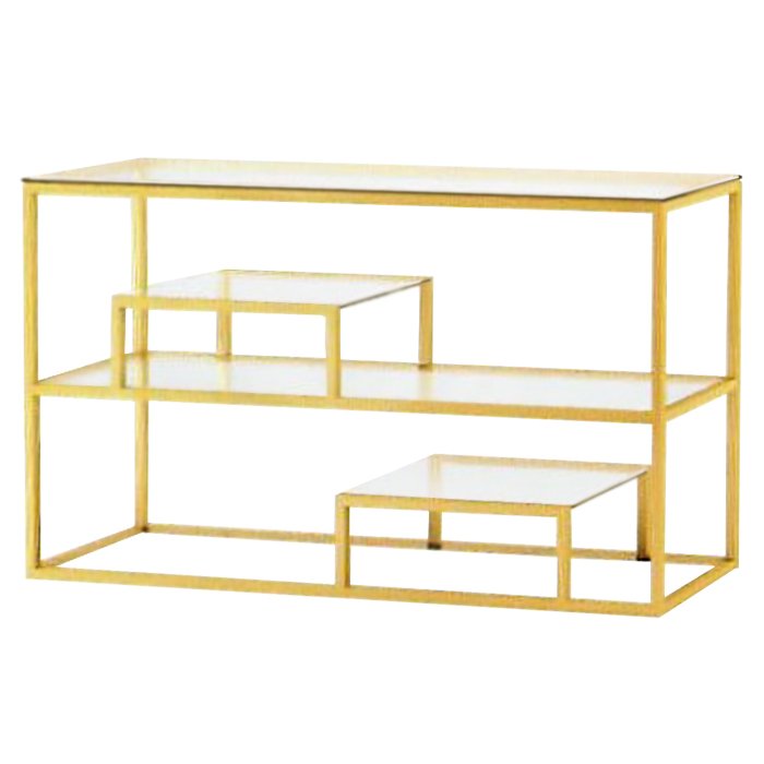 Консоль Step Console Gold Глянцевое золото Прозрачный (Transparent) Консоль Step Console Gold Глянцевое золото Прозрачный (Transparent) в Грозном | Loft Concept