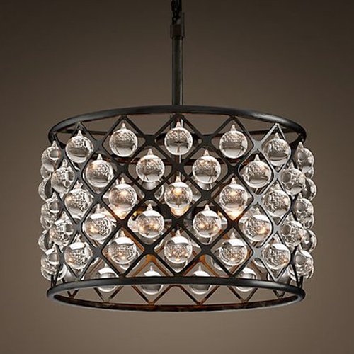 Люстра RH Spencer Hoop Chandelier  Черный в Грозном | Loft Concept 
