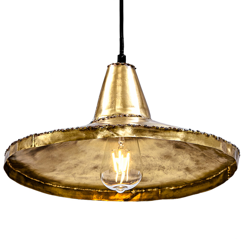 Подвесной светильник Rough Gold Pendant II Винтажное глянцевое золото с состаренным эффектом Подвесной светильник Rough Gold Pendant II Винтажное глянцевое золото с состаренным эффектом в Грозном | Loft Concept