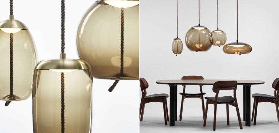 Подвесной светильник KNOT Small Amber glass Подвесной светильник KNOT Small Amber glass - Loft-Concept в Грозном