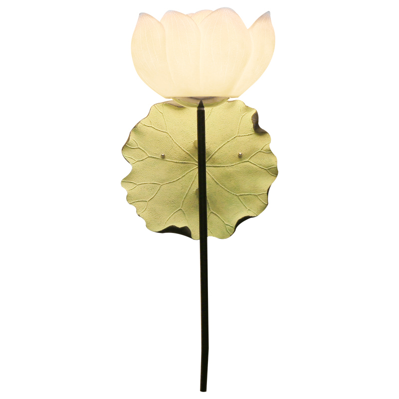 Бра White Lotus Flower Sconce Белый Зеленый шалфей Бра White Lotus Flower Sconce Белый Зеленый шалфей в Грозном | Loft Concept