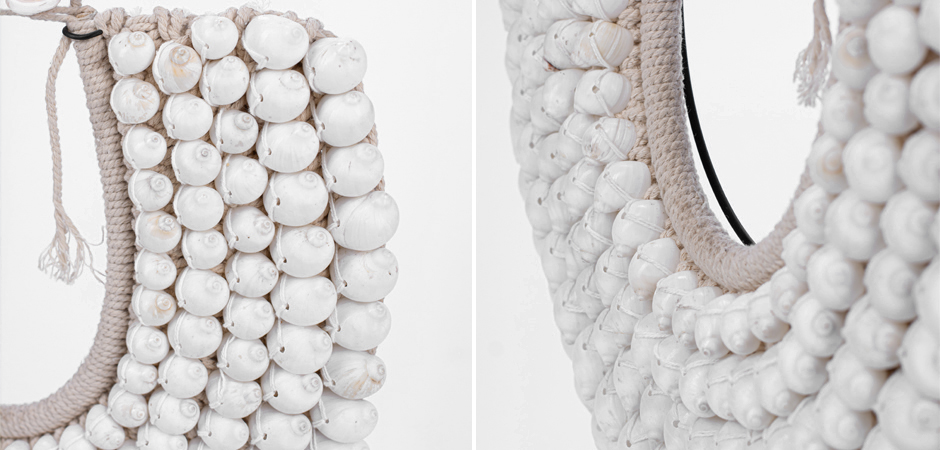 Ожерелье из ракушек на подставке Round Shell Necklace Ожерелье из ракушек на подставке Round Shell Necklace - Loft-Concept в Грозном