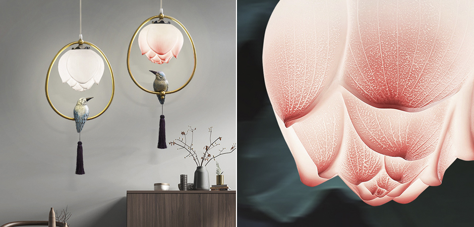 Подвесной светильник Blue Bird with Tassel Подвесной светильник Blue Bird with Tassel - Loft-Concept в Грозном