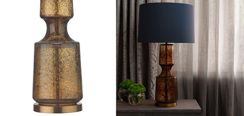 Настольная лампа Antero Amber Smoke Table Lamp Настольная лампа Antero Amber Smoke Table Lamp - Loft-Concept в Грозном