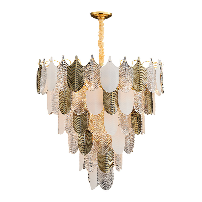 Люстра Abelia Chandelier Золотой Белый Прозрачный Люстра Abelia Chandelier Золотой Белый Прозрачный в Грозном | Loft Concept