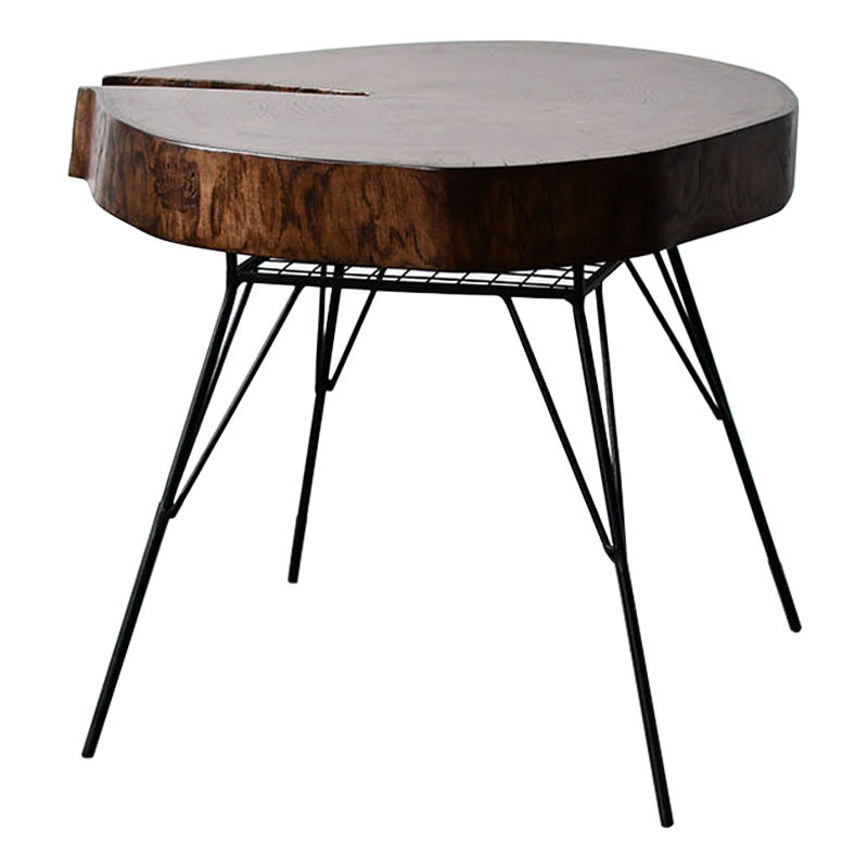 Кофейный стол Bains Industrial Metal Rust Coffee Table Коричневый Черный Кофейный стол Bains Industrial Metal Rust Coffee Table Коричневый Черный в Грозном | Loft Concept