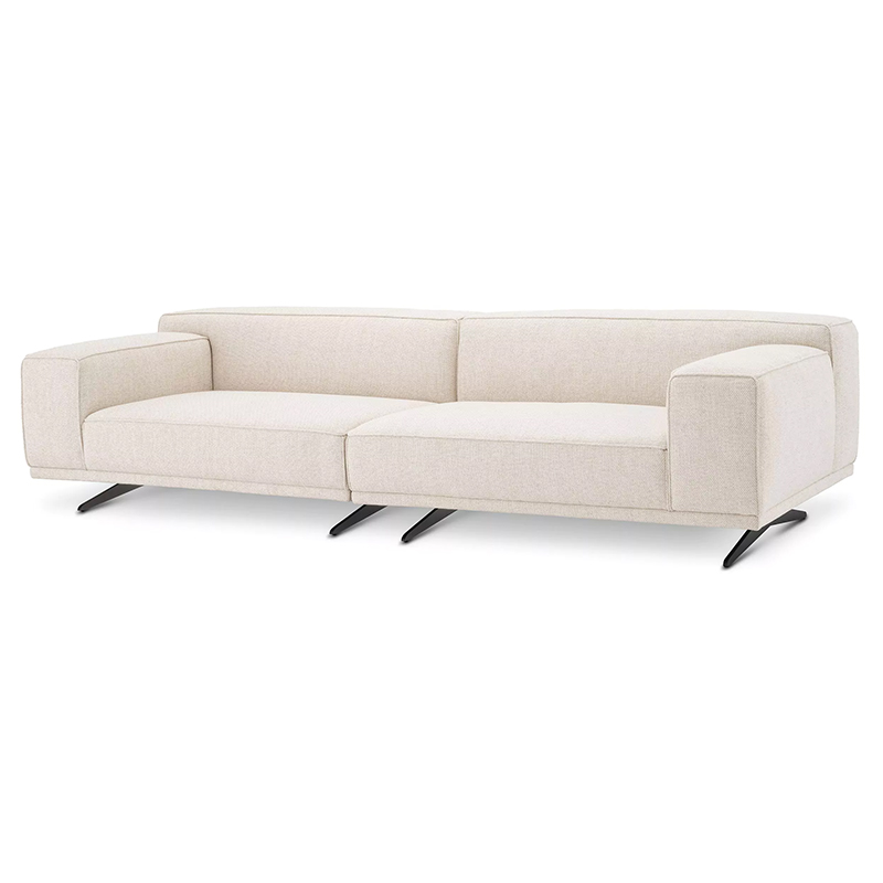 Диван Eichholtz Sofa Grasso Бежевый Черный Диван Eichholtz Sofa Grasso Бежевый Черный в Грозном | Loft Concept
