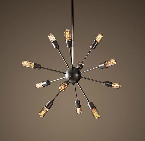 Люстра Loft Industrial Sputnik Chandelier 70 12 Черный Люстра Loft Industrial Sputnik Chandelier 70 12 Черный в Грозном | Loft Concept