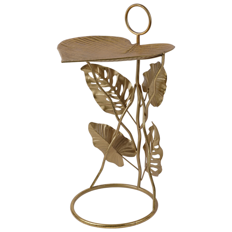 Приставной стол Monstera Leaves Side Table Золотой Приставной стол Monstera Leaves Side Table Золотой в Грозном | Loft Concept