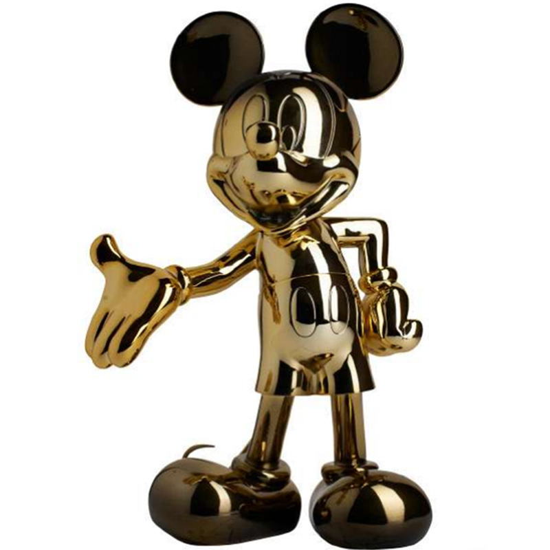 Статуэтка Mickey Mouse statuette gold Глянцевое золото Черный Статуэтка Mickey Mouse statuette gold Глянцевое золото Черный в Грозном | Loft Concept