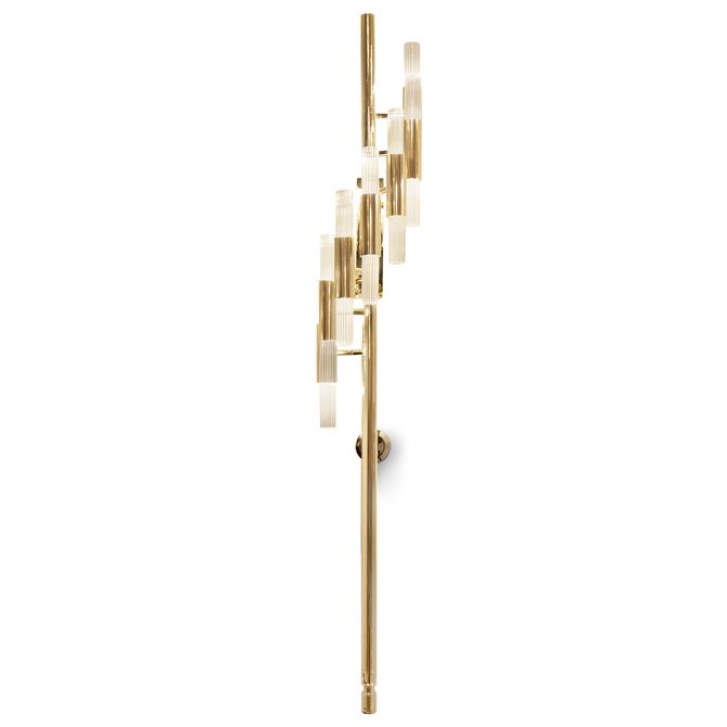 Бра WATERFALL TORCH WALL Золотой Прозрачный Бра WATERFALL TORCH WALL Золотой Прозрачный в Грозном | Loft Concept