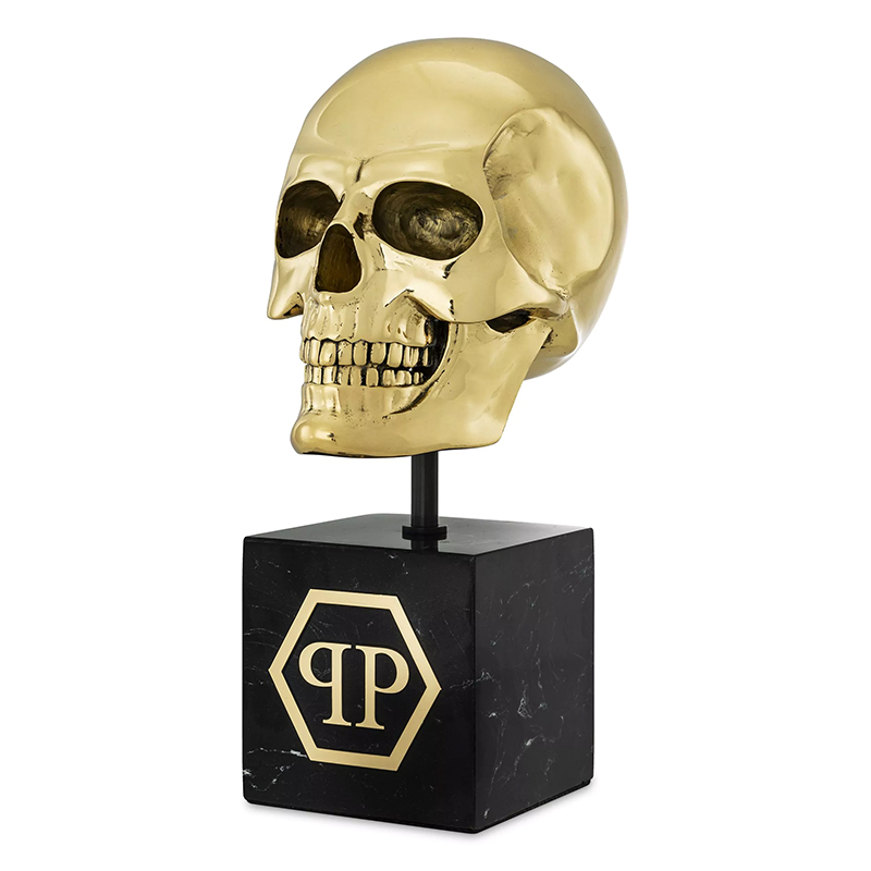 Статуэтка Philipp Plein Gold Skull L Черный Золотой Статуэтка Philipp Plein Gold Skull L Черный Золотой в Грозном | Loft Concept