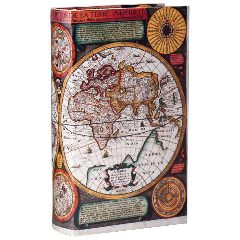Шкатулка-книга Map of The World Book Box Мульти Шкатулка-книга Map of The World Book Box Мульти в Грозном | Loft Concept