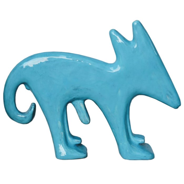 Керамическая собака Gerard Druye Ceramics Бирюзовый Керамическая собака Gerard Druye Ceramics Бирюзовый в Грозном | Loft Concept