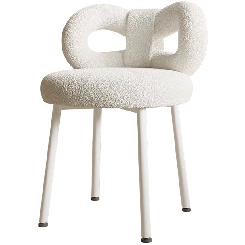 Стул Claire White Boucle Chair Белый Стул Claire White Boucle Chair Белый в Грозном | Loft Concept