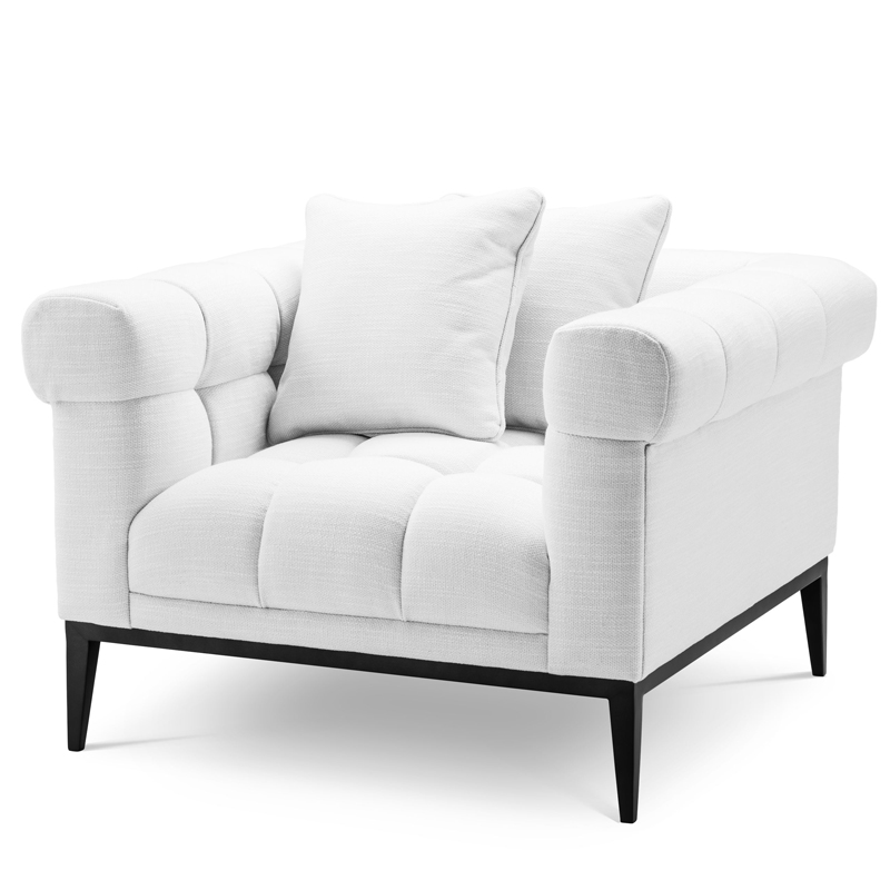 Кресло Eichholtz Chair Aurelio white Белый Черный Кресло Eichholtz Chair Aurelio white Белый Черный в Грозном | Loft Concept