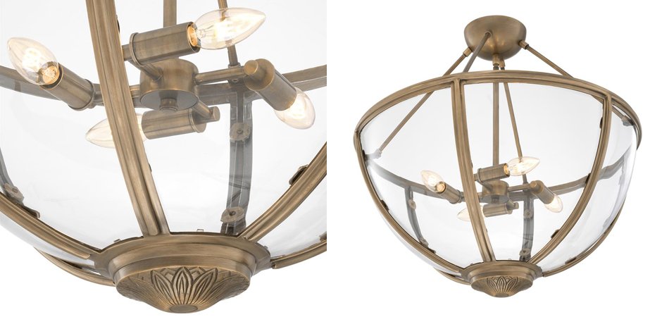 Потолочный светильник Eichholtz Ceiling Lamp Deveraux Antique brass - Loft-Concept в Грозном