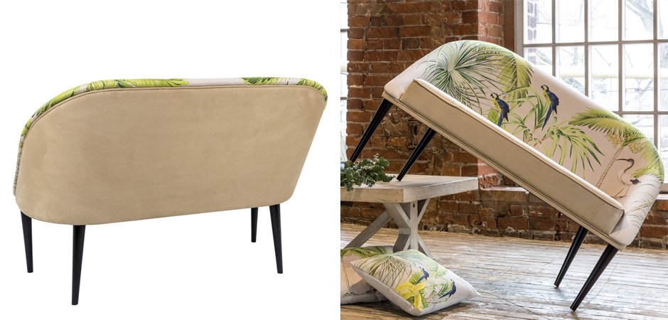 Диван Sofa Jungle Andaman fond bleu Диван Sofa Jungle Andaman fond bleu - Loft-Concept в Грозном