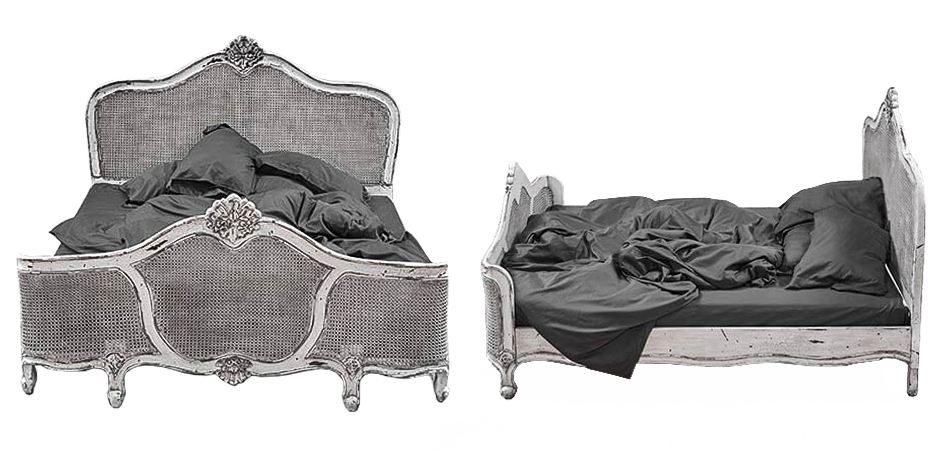 Кровать Wicker Bed White Кровать Wicker Bed White - Loft-Concept в Грозном