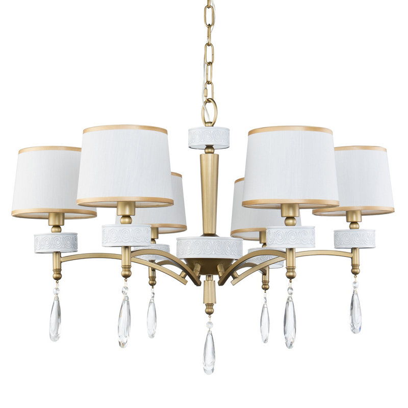 Люстра Dayodore Chandelier 73 Золотой Белый Прозрачный Люстра Dayodore Chandelier 73 Золотой Белый Прозрачный в Грозном | Loft Concept