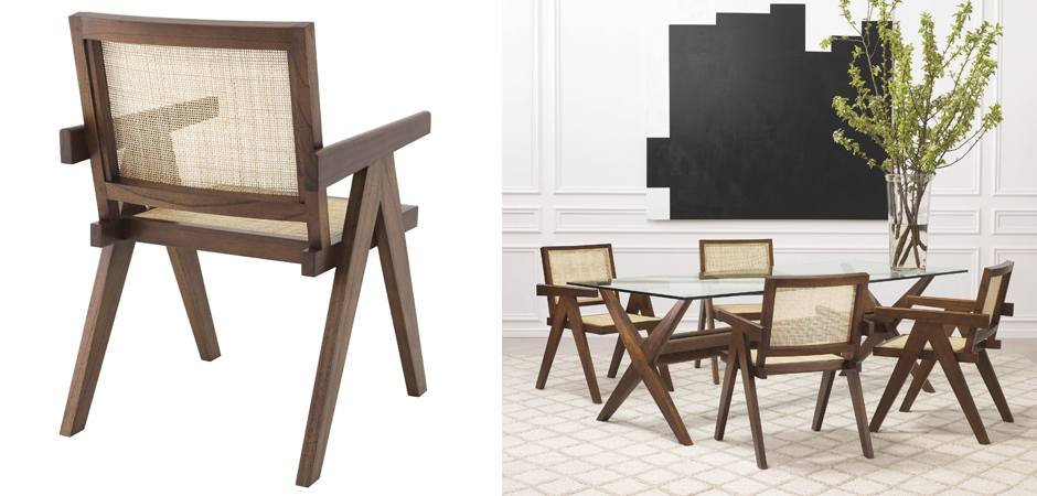 Стул Eichholtz Dining Chair Aristide brown Стул Eichholtz Dining Chair Aristide brown - Loft-Concept в Грозном